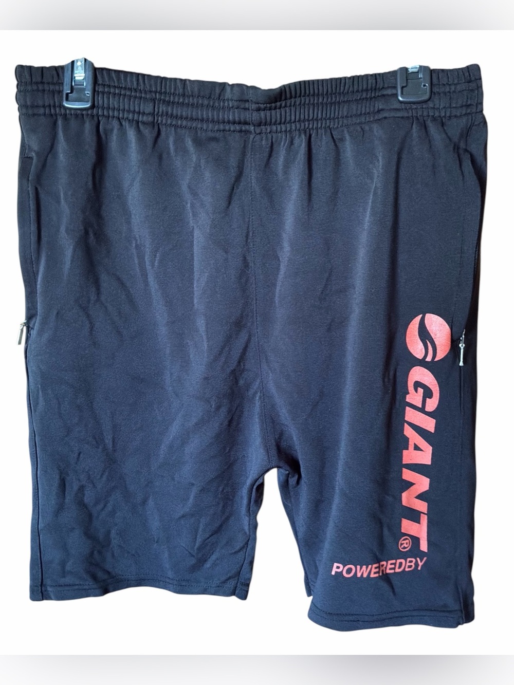 GIANT Black Athletic cycling Shorts with Red Logo